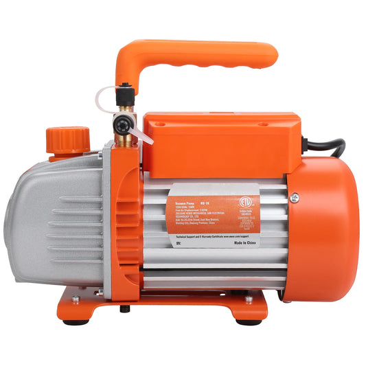 VEVOR 1&2 Stage Vacuum Pump 3.5/5/7CFM AC120V Air Conditioning Conditioner Vacuum Pump for HVAC Repair Refrigeration Maintenance