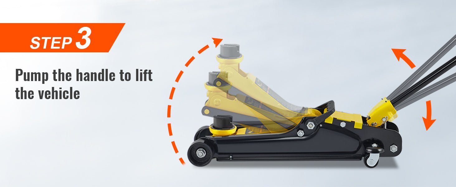 SucceBuy 2.5T Floor Hydraulic Jack Pneumatic Low Profile Floor Jack Heavy - Duty Steel Floor Jacks with Single Piston Lift Pump - Buy at GearForge