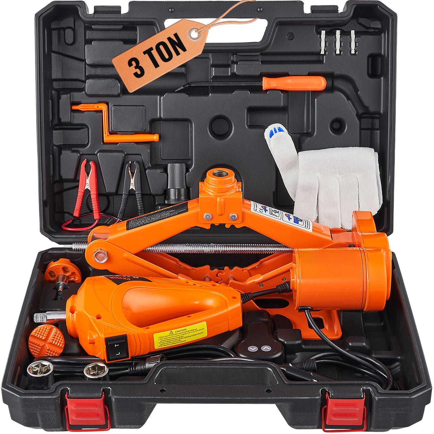 SucceBuy 3T Electric Scissor Car Jack with 12V Impact Wrench – Portable SUV & Truck Tire Lifting Tool - Buy at GearForge