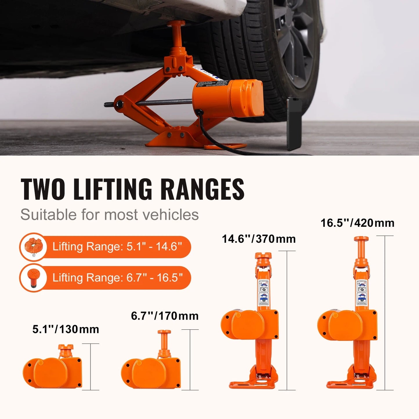 SucceBuy 3T Electric Scissor Car Jack with 12V Impact Wrench – Portable SUV & Truck Tire Lifting Tool - Buy at GearForge