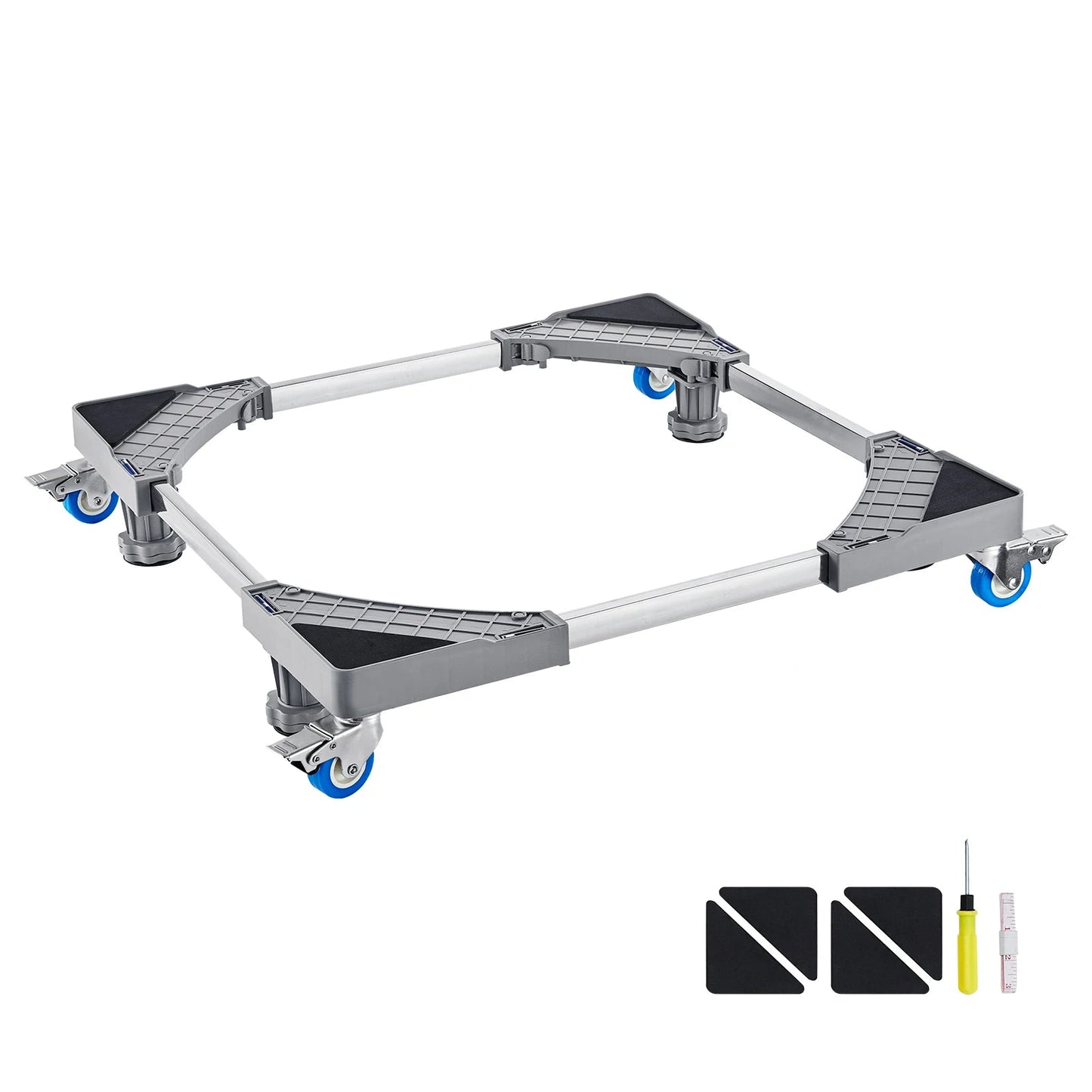 SucceBuy 400 lbs Mini Fridge Stand Mover Adjustable Mobile Base with 4 Locking Swivel Wheels for Washing Machine Refrigerator - Buy at GearForge