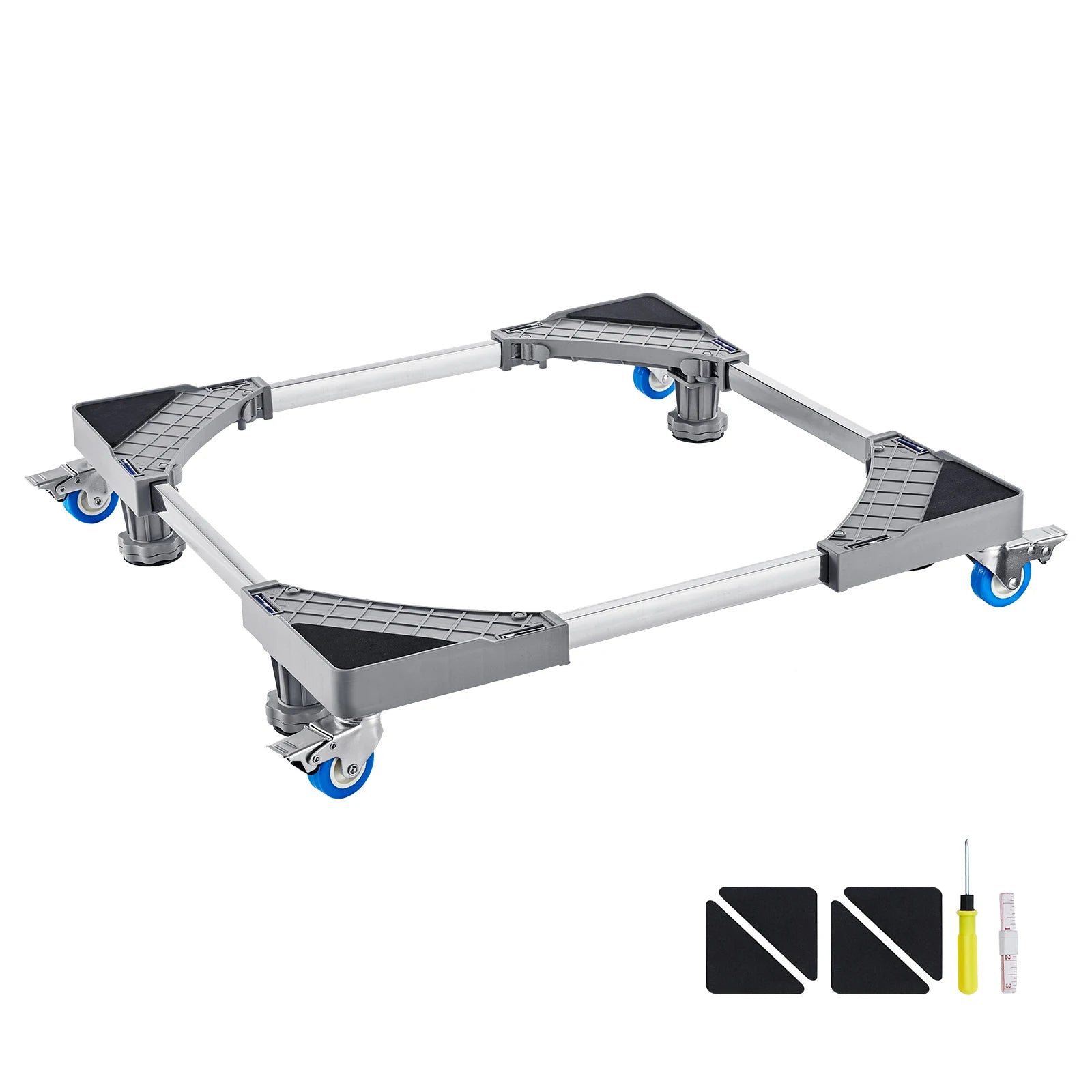 SucceBuy 400 lbs Mini Fridge Stand Mover Adjustable Mobile Base with 4 Locking Swivel Wheels for Washing Machine Refrigerator - Buy at GearForge