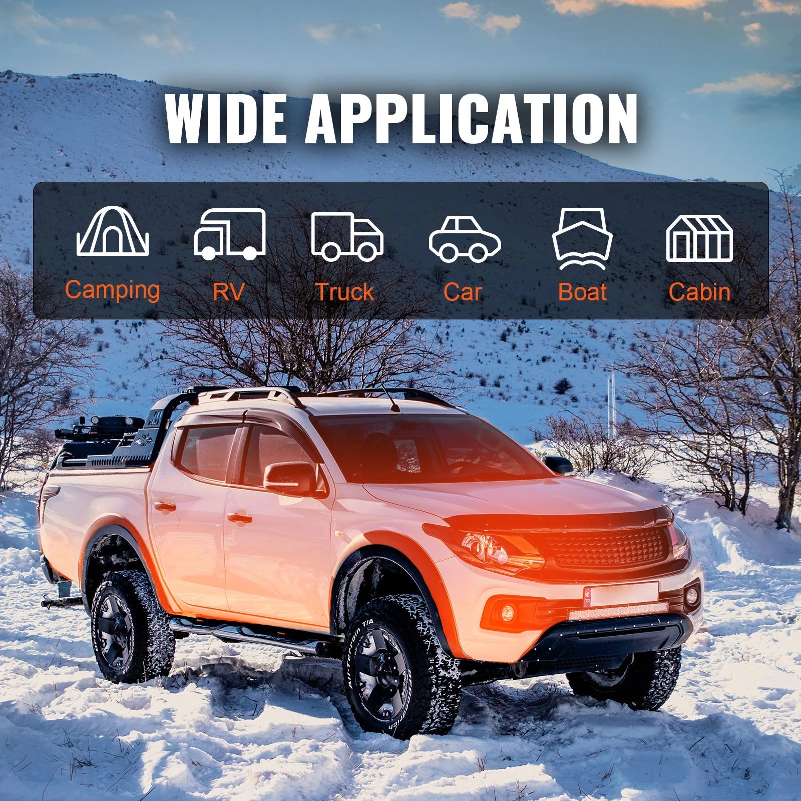 SucceBuy 8KW Diesel Air Heater Bluetooth All - on - one Diesel Heater with LCD Portable Parking Heater for Trailer Camper Van Boat - Buy at GearForge