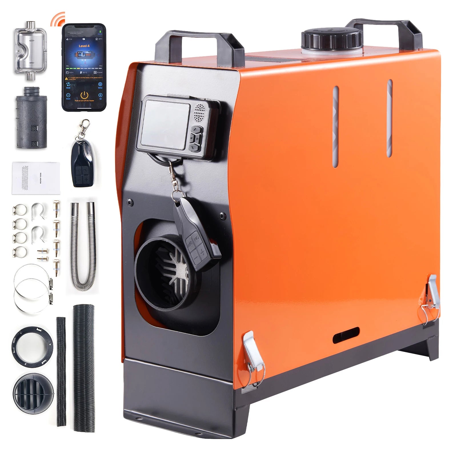 SucceBuy 8KW Diesel Air Heater Bluetooth All - on - one Diesel Heater with LCD Portable Parking Heater for Trailer Camper Van Boat - Buy at GearForge