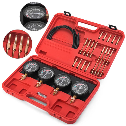 SucceBuy Fuel Vacuum Carburetor Synchronizer Carb Tool sync 4 Gauge Set with Rubber Hose Vacuum Balancer Meter Kit For Motorbike - Buy at GearForge