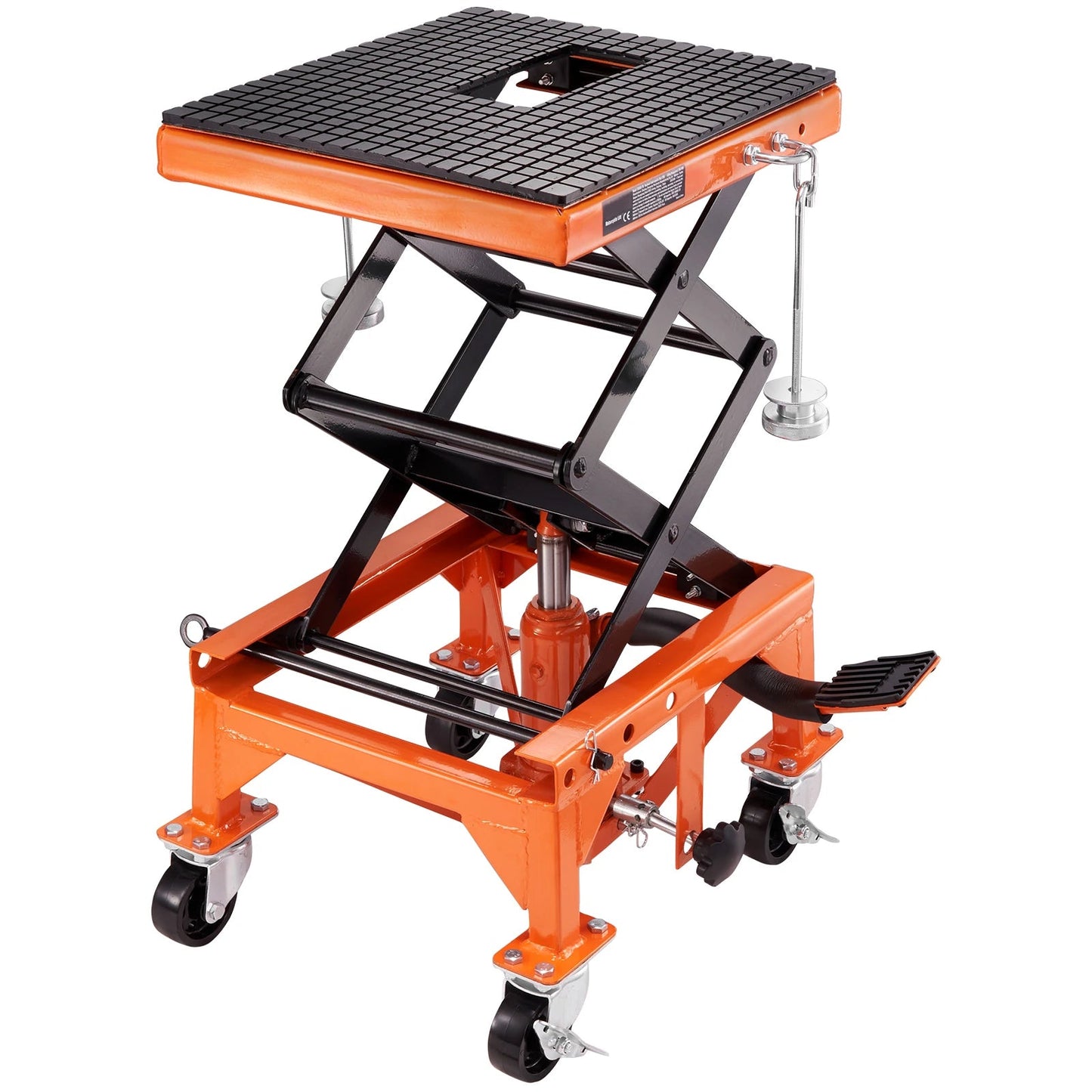 SucceBuy Hydraulic Motorcycle Lift Table 350 LBS Motorcycle Scissor Jack Lift Hydraulic Foot - Operated Jack Stand for Dirt Bike - Buy at GearForge