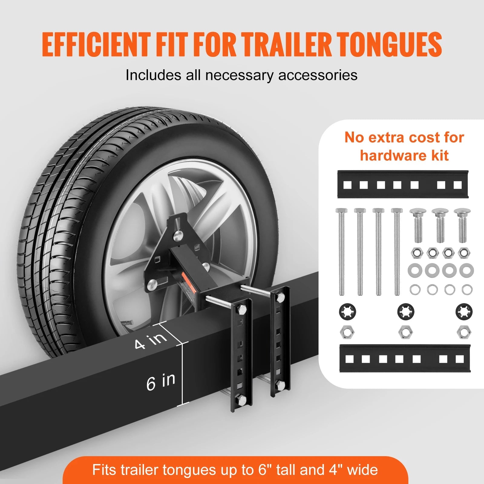 SucceBuy 160 lbs Spare Tire Carrier with Mounting Bracket & Screws – Fits Trailers & RVs - Buy at GearForge